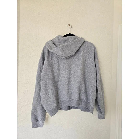 Skims Cotton Fleece Classic Zip Up Jacket Size XL - Picture 3 of 5